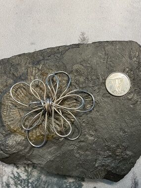 Custom made flower .925 silver